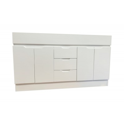 Vanity -Free standing 1500mm White Series - Single Basins